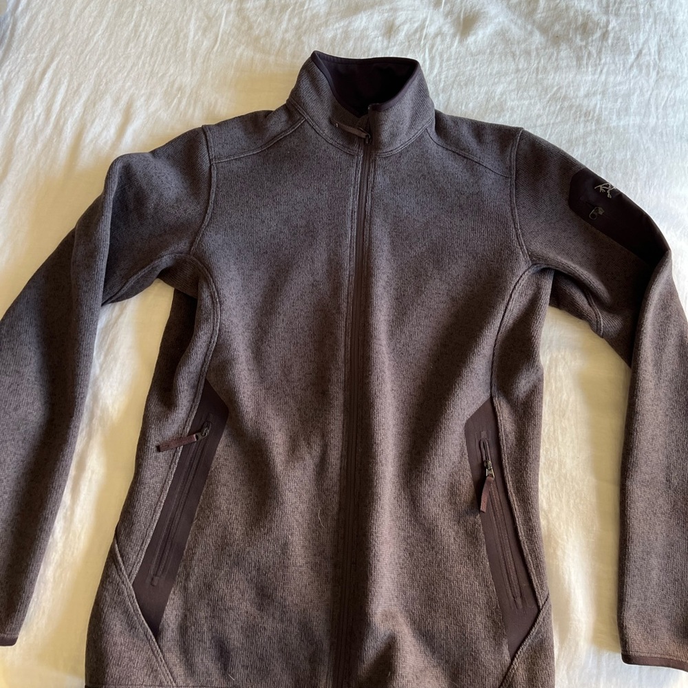 Grey/Purple Arc’teryx Zip-up Layer